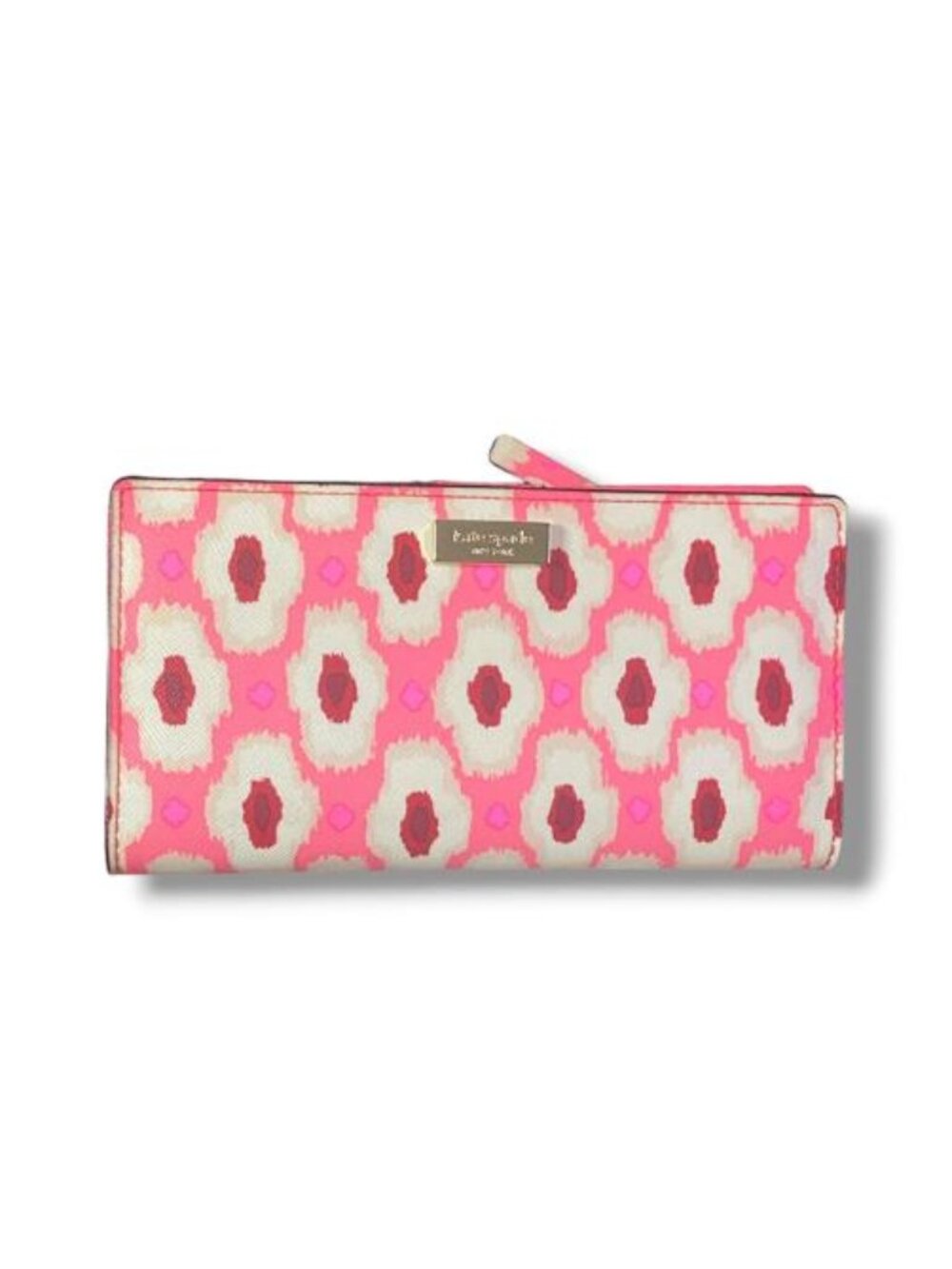 KATE SPADE - Wallet Laurel Way Abstract BRIGHT Pink BI FOLD WALLET